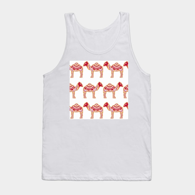 Red Camels Tank Top by HLeslie Design